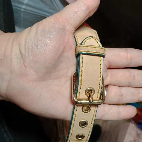 Dooney & Bourke Handprint Hobo Bag Multicolor Canvas Leather Trim Y2K - Picture 7 of 10